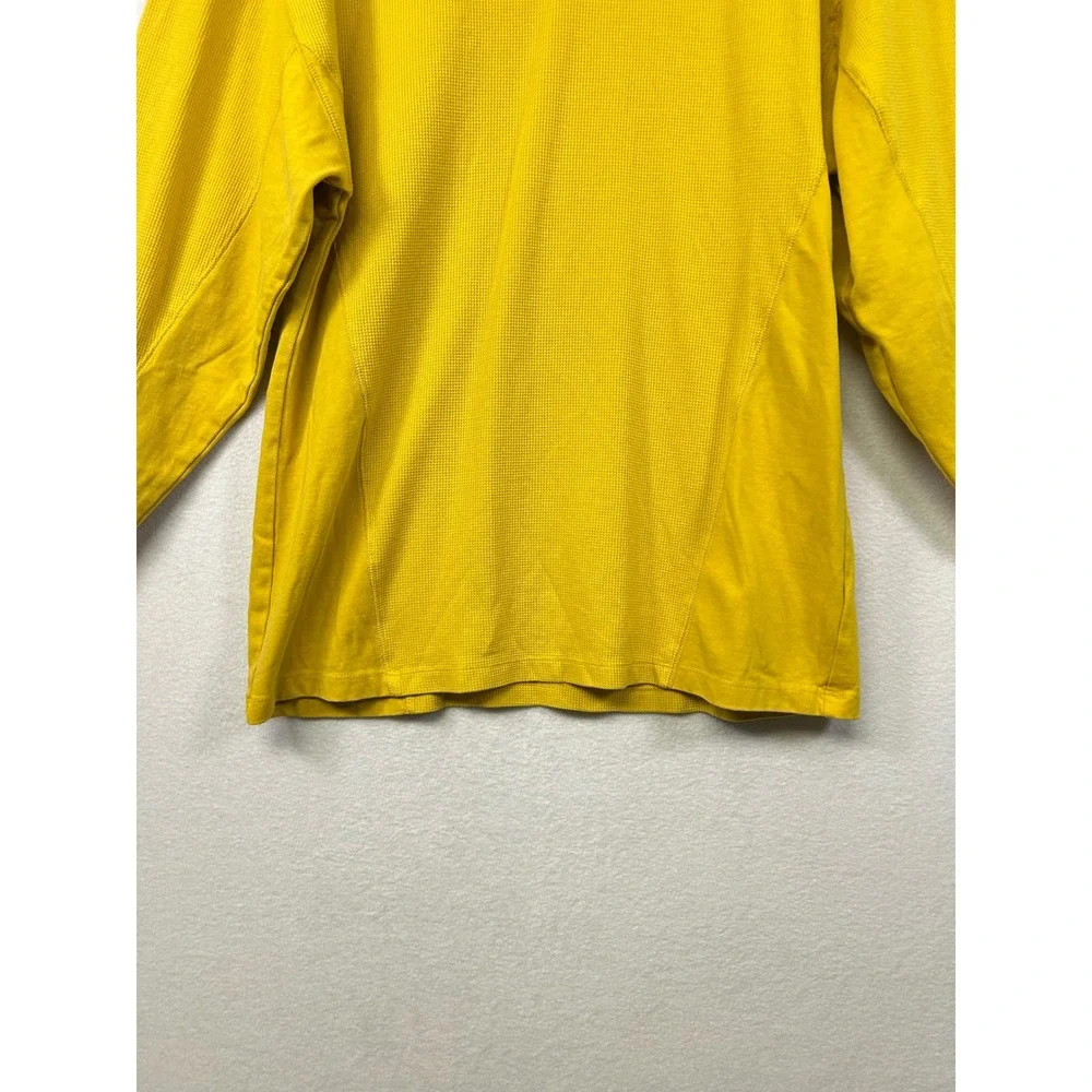 Wild Fable Yellow Waffle Knit‎ Long Sleeve Crewneck Top Size Medium - Picture 5 of 9
